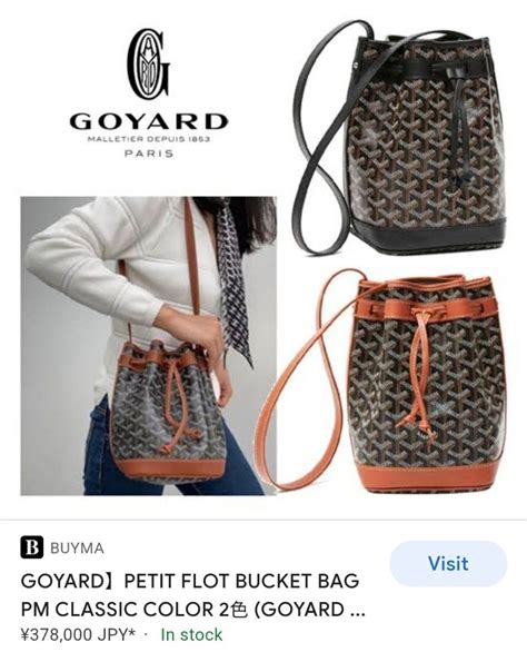 sacs goyard prix|goyard bucket bag price 2023.